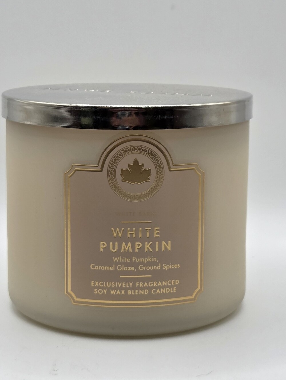 Bath & Body Works 3 Wick Candle White Pumpkin New!♡♡